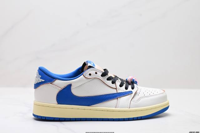 公司级Nike Air Jordan 1 X Travis Scott Aj1倒勾 乔一倒钩 耐克 低帮文化篮球鞋 完美品质出货 细节如图所示 鞋面切割工整 冲
