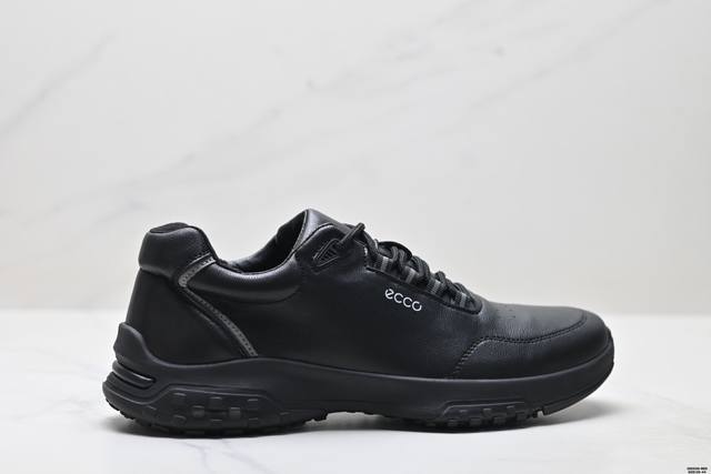 公司级Ecco男鞋2025新款秋季舒适真皮运动皮鞋防滑软底低帮工作休闲鞋 尺码:39-44 Ld:Zed538-Re D