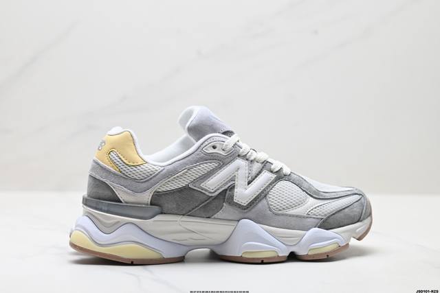 公司级New Balance 9060系列 新百伦 复古休闲运动慢跑鞋 鞋面大身由空间双格及磨砂鞋面拼接而生 采用大面积网眼以及麂皮材质覆盖鞋身 还原经典气质