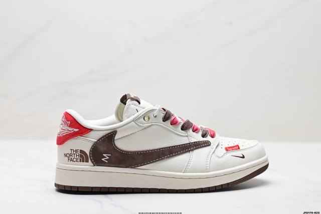 公司级Nike Air Jordan 1 X Travis Scott Aj1倒勾 乔一倒钩 ‘Diy’定制 耐克 低帮文化篮球鞋 完美品质出货 细节如图所示