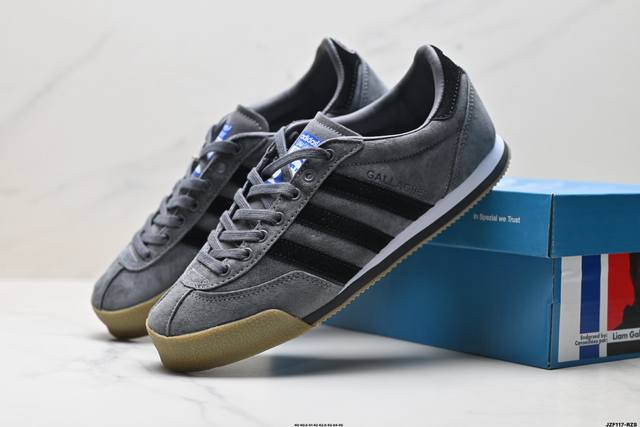 公司级Adidas Originals Gallagher 阿迪达斯 织物绒面革皮革 运动舒适 减震防滑耐磨 低帮 生活休闲鞋 货号:Gw3810 Id:Jzf