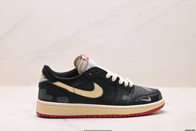 公司级Nike Air Jordan 1 Retro Low Og 耐克 Aj1乔1低帮休闲板鞋 同步官方配色 升级原楦原档案数据开发纸版楦型 采用同源纳帕头层
