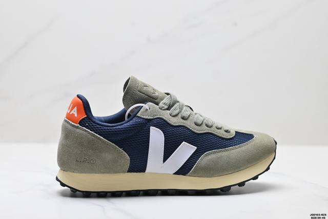 公司级Veja Rio Branco 网面透气 拼接鞋面 缓震运动跑步鞋 尺码:39-45 Id:Jgd103-Rzs
