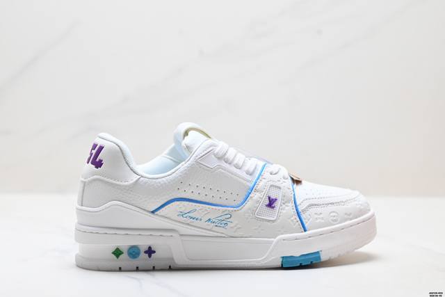 真标Louis Vuitton Trainer Sneaker Low 全新 Lv 路易威登 休闲运动文化百搭板鞋 尺码:36-45 Id:Jkd129-Rzs