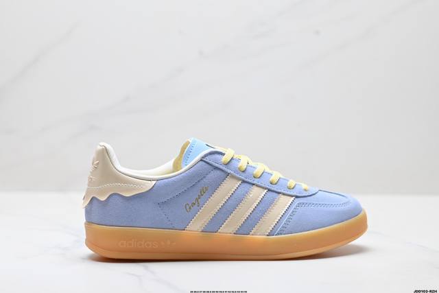 公司级Adidas Originals Gazelle 阿迪达斯 三叶草 休闲防滑耐磨低帮板鞋 官方货号:Jr8029 尺码:36 36.5 37 38 38.