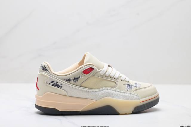 公司级Who Decides War X Nike Jordan Flight Court Ate 搭防滑耐磨 低帮 耐克复古篮球鞋 货号:Hq2958-100