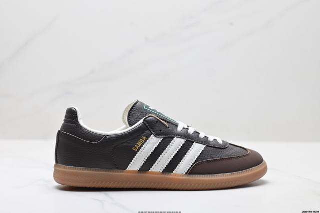 真标Adidas Originals Wb pony Tonal Samba Og 桑巴舞系列绅士德训足球风百搭低帮休闲运动板鞋 货号:Jr0891 尺码:36