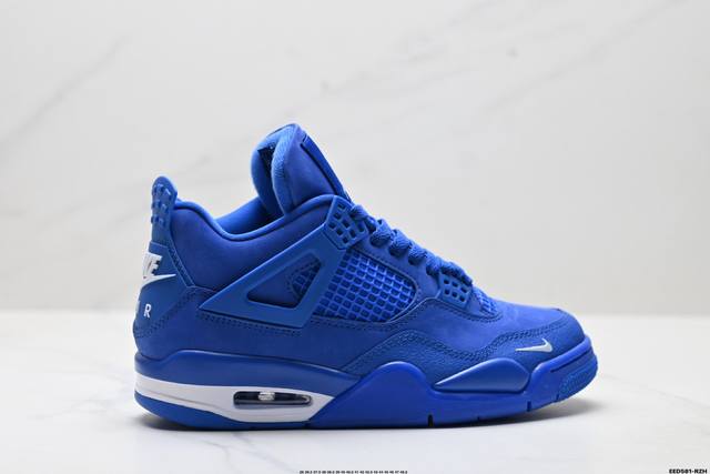 纯原Nike Air Jordan 4 Retro 耐克迈克尔 乔丹Aj4代中帮复古休闲运动文化篮球鞋 原厂材料Tpu超Q弹网格材质 缜密拉帮及中底钢印细节 组