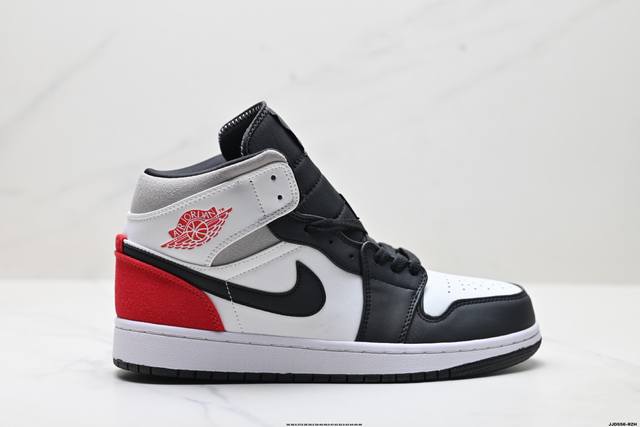 真标Nike Air Jordan 1 Retro Mid Aj1乔丹一代中帮经典复古文化休闲运动篮球鞋 货号:Bq6931-100 尺码:36 36.5 37