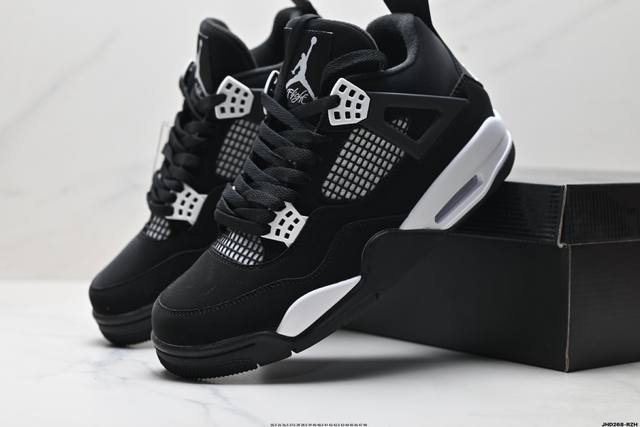 公司级Nike Air Jordan 4 Retro 耐克迈克尔 乔丹Aj4代中帮复古休闲运动文化篮球鞋 原厂材料Tpu超Q弹网格材质 缜密拉帮及中底钢印细节