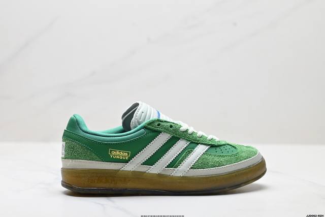 真标Bad Bunny X Adidas Originals Gazelle Indoor 阿迪达斯 三叶草休闲防滑耐磨低帮板鞋 官方货号:Js5049 尺码: