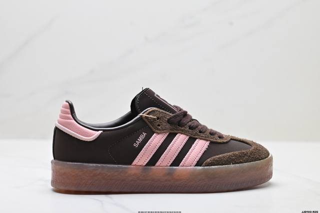 公司级Adidas Originals Samba Xlg 桑巴舞系列阿迪达斯 三叶草 绅士德训足球风百搭低帮休闲运动板鞋 货号:Ji2744 尺码:36 36