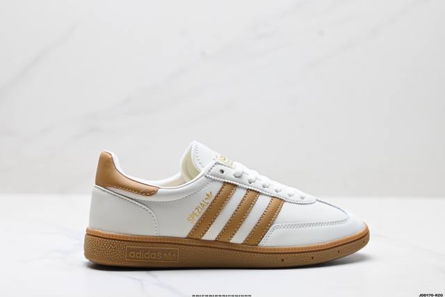 公司级Adidas Handball Spezial 官方正确版本 阿迪达斯经典款 复古休闲板鞋 全鞋采用反毛皮制作 牛筋耐磨大底 承载青春情怀的板鞋 经典三条