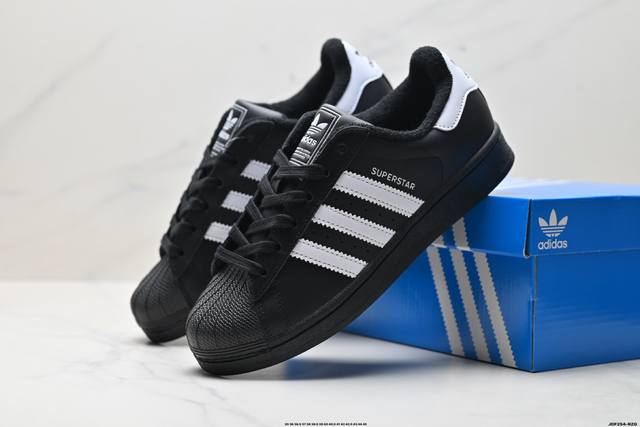 公司级Adidas Originals Superstar贝壳头系列 阿迪达斯 三叶草低帮经典百搭休闲运动板鞋 货号:Eg4958 尺码:35.5 36 36.