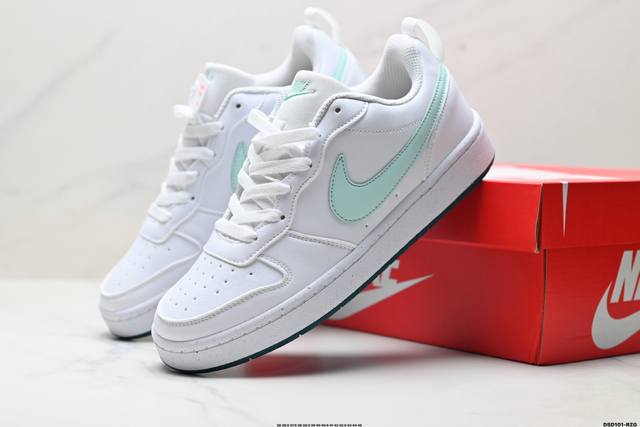 真标Nike Court Borough Low 耐克 低帮百搭透气休闲运动板鞋 经典耐用的设计 兼顾舒适脚感和出众风范 演绎匠心之作 结构性的支撑贴合感结合复