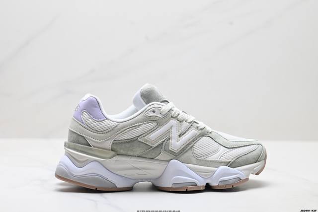 公司级New Balance 9060系列 新百伦 复古休闲运动慢跑鞋 鞋面大身由空间双格及磨砂鞋面拼接而生 采用大面积网眼以及麂皮材质覆盖鞋身 还原经典气质