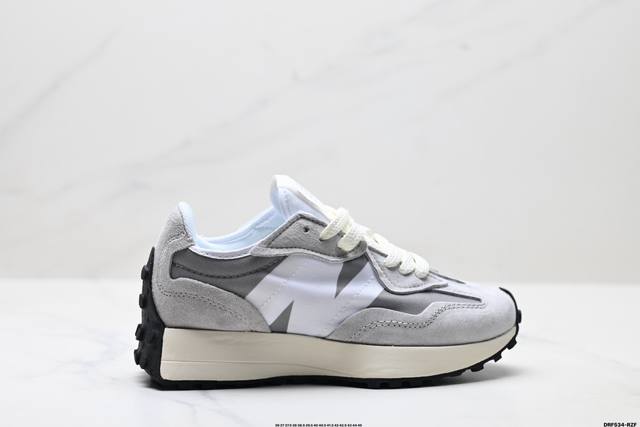 真标New Balance 327系列 复古休闲运动慢跑鞋 以更纯粹的复古风格设计打造的全新造型 侧身还以解构设计 将 N 字标志以做旧压花样式呈现 官方货号: