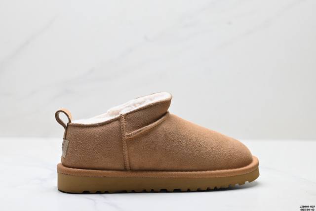 真标Ugg Classic Ultra Mini 舒适柔软时尚 耐磨增高保暖 一脚蹬保暖雪地靴 货号:1137391 尺码:36-42 Id:Jzd101-Rz