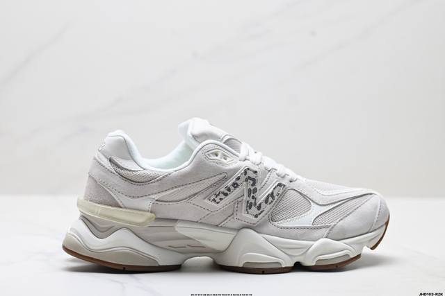 公司级New Balance 9060系列 新百伦 复古休闲运动慢跑鞋 鞋面大身由空间双格及磨砂鞋面拼接而生 采用大面积网眼以及麂皮材质覆盖鞋身 还原经典气质