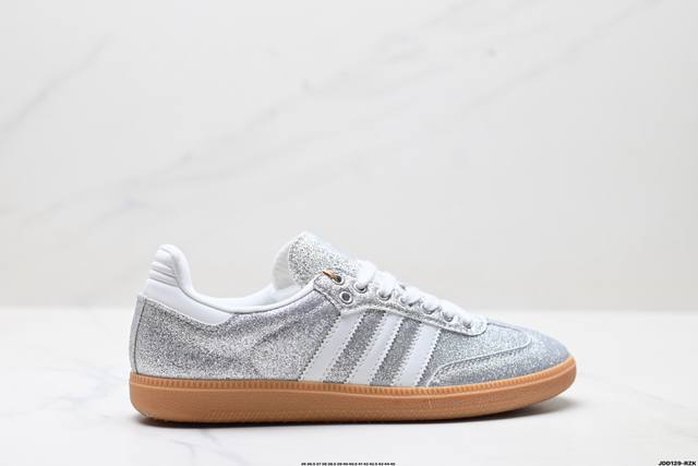 真标Adidas Originals Samba 桑巴舞系列阿迪达斯 三叶草 绅士德训足球风百搭低帮休闲运动板鞋 货号:Ki6264 尺码:36 36.5 37