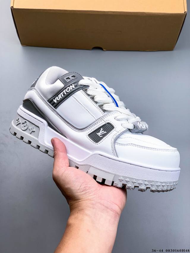 Louis Vuitton Lv 路易威登 Trainer Maxi 胖丁 低帮休闲板鞋 全新私人订单出货 海淘代购同渠道 正确折叠鞋盒 平台外贸高端零售专供品