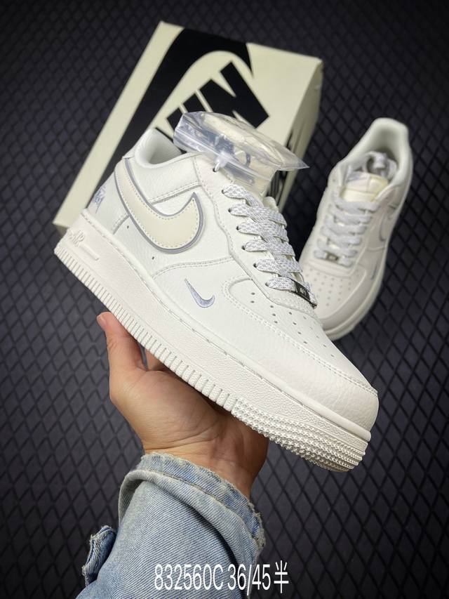 C 公司级Nike Air Force 1 '07 Low “斯图西联名 百搭米色”空军一号 低帮 运动鞋 休闲鞋 折边针车 工艺难度大 原楦头原纸板 原装鞋盒