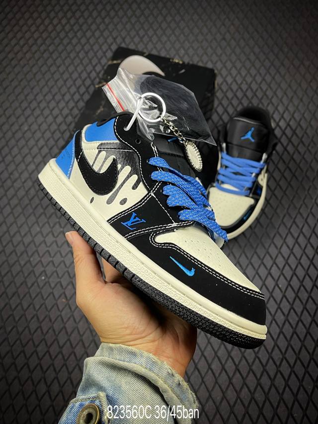 C 公司级Nike Air Jordan 1 Low Aj1乔1低帮休闲板鞋 同步官方配色 市场唯一独家头层皮打造 原鞋原档案开发 原厂皮料 原档冲孔鞋头 正确