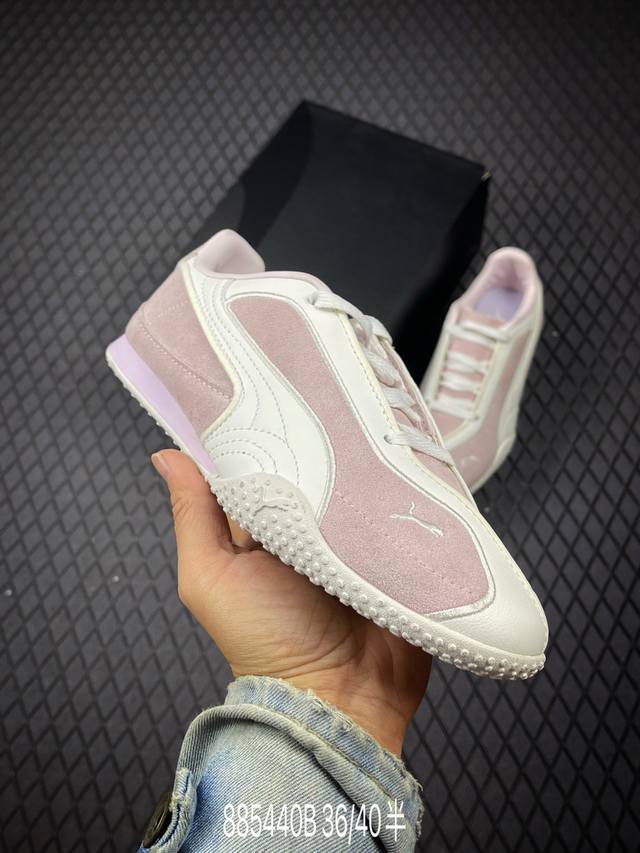 B puma彪马 Bella V2 Leather 中国限定时尚百搭 舒适 德训 情侣双鞋带薄底鞋 耐磨 低帮 生活休闲鞋 货号：404043-02 . 尺码：