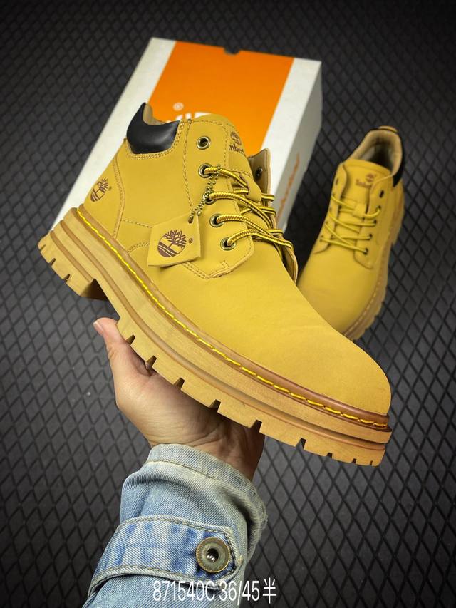 C Timberland 天伯伦 添柏岚经典款 25Ss新款中帮 经典再造 全新升级 广东大厂品质 原盒原包装 面料采用意大利顶级磨砂牛皮 搭配防臭防腐真皮乳胶