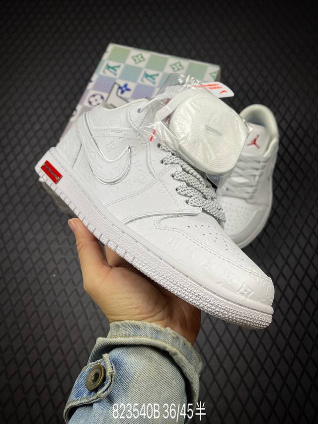 B 公司级Nike Air Jordan 1 Low Aj1乔1低帮休闲板鞋 同步官方配色 市场唯一独家头层皮打造 原鞋原档案开发 原厂皮料 原档冲孔鞋头 正确