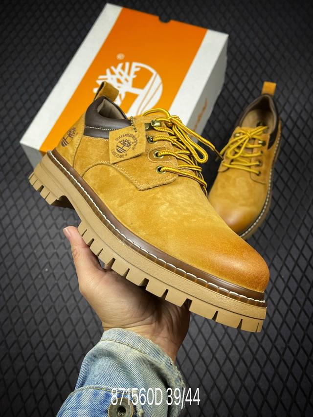 D 新货#Timberland 天伯伦 添柏岚经典款 户外低帮工装休闲鞋 经典再造 全新升级 广东大厂品质 原盒原包装 面料采用意大利顶级磨砂牛皮 搭配防臭防腐