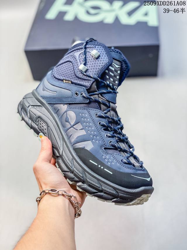 Jl-A.L Hoka One One Tor Ultra Hi 防滑防水 高帮 户外功能鞋 男女同款 深蓝色 尺码：如图 编码：09Xdd261A08