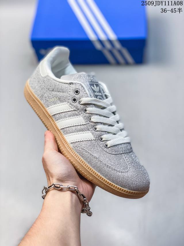 真标Adidas Originals Samba 阿迪达斯 桑巴舞系列绅士德训足球风百搭休闲运动板鞋 贷号:Ki6264 尺码:36 36.5 37 38 38