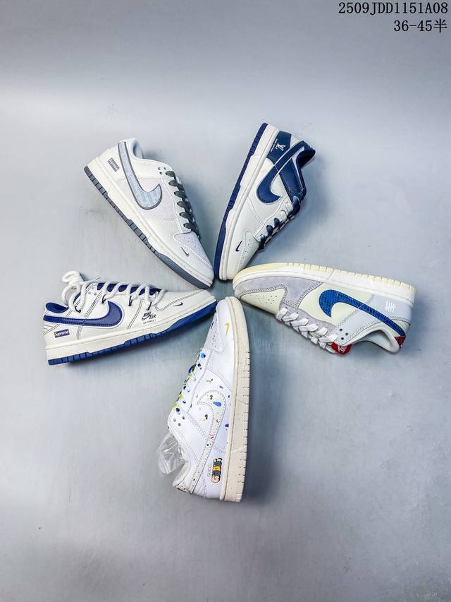 Nike Sb Dunk Low“Un联名 蓝色龙鳞” 周年高端定制 低帮休闲板鞋 定制鞋盒 大厂纯原品质出货 超高清洁度 皮料切割干净无任何毛边 细节完美 货