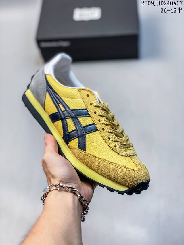 公司级带半码！ 亚瑟士Onitsuka Tiger鬼塚虎 Edr 78 舒适百搭防滑耐磨 低帮跑步鞋 货号：1183C207-200 尺码:36 37 37.5
