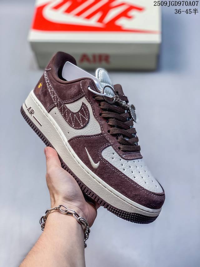 公司级带半码 海外限量发售！公司级Nike Air Force 1 '07 Low 空军一号 低帮 运动鞋 休闲鞋 折边针车 工艺难度大 原楦头原纸板 原装鞋盒