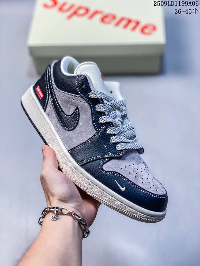 乔丹Air Jordan 1 Low Aj1 联名 乔1低帮复古文化休闲运动篮球鞋 98006Asoro半 36-45 09Ld1199A06