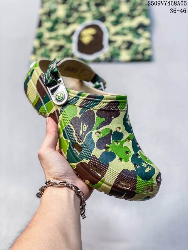 卡骆驰Crocs Classic Clog 卡骆驰全系列休闲沙滩洞洞拖鞋凉鞋 97055Asipt 36-46 09Vy468A05