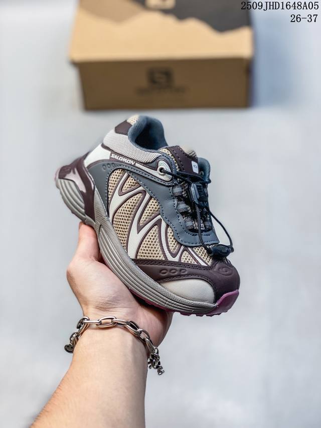童鞋 Salomon萨洛蒙 Xt-Whisper 低帮休闲跑步鞋男女同款 浅棕色477618 尺码：如图 编码：09Jhd1648A05