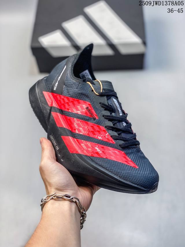 公司级Adidas Adizero Evo Sl 舒适百搭防滑耐磨 低帮 休闲跑步鞋 货号:Jp8070 尺码:36 36.5 37 38 38.5 39 40