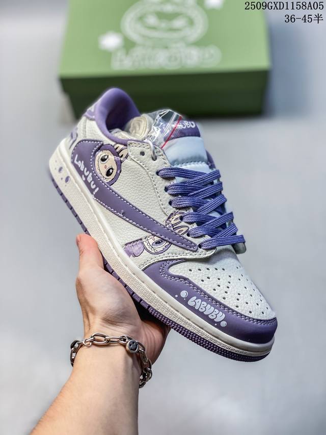 海外爆款限量发售！Travis Scott X Fragment Design X Jordan Air Jordan 1 Low Og Sp “Labubu联