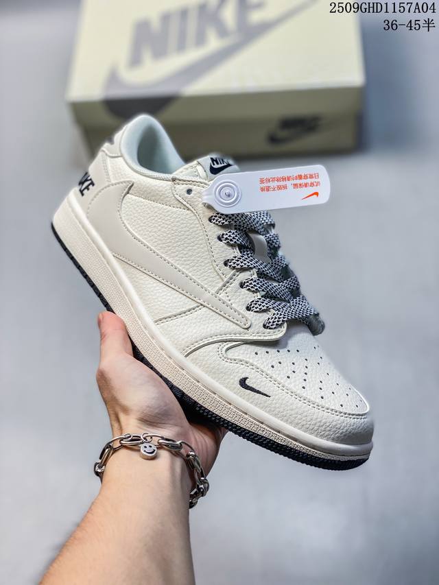 300 海外爆款限量发售！公司级 Travis Scott X Fragment Design X Jordan Air Jordan 1 Low Og Sp