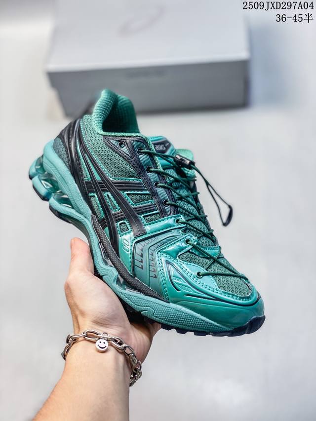 真标带半码 Asics亚瑟士男女休闲鞋Gel-Kayano 14联名款黑金跑鞋 3A860-001 尺码：如图 编码：09Jxd297A04