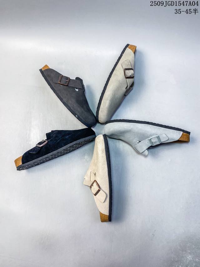 新品公司级 勃肯包头拖鞋！ Louis Vuitton Cosy 时尚 舒适 包头 圆头 2025年新款拖鞋 Easy拖鞋 1Ac9Mf圆头套脚 勃肯鞋包头拖鞋