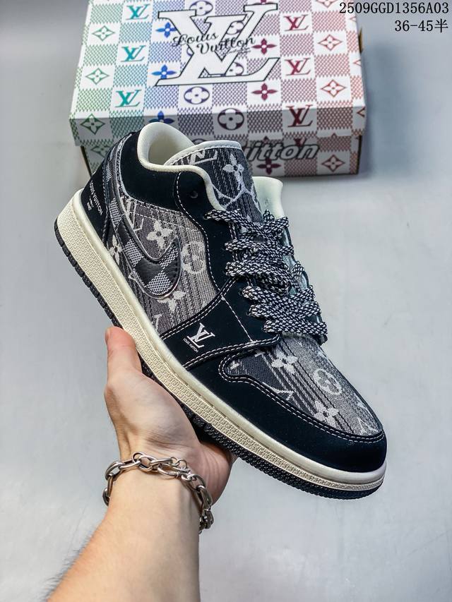 定制球鞋 Jordan Air Jordan 1 811制造 火焰王冠 特殊鞋盒 涂鸦 暗黑 减震防滑 低帮 复古篮球鞋 男女同款 黑青紫 主货号Hq344 0
