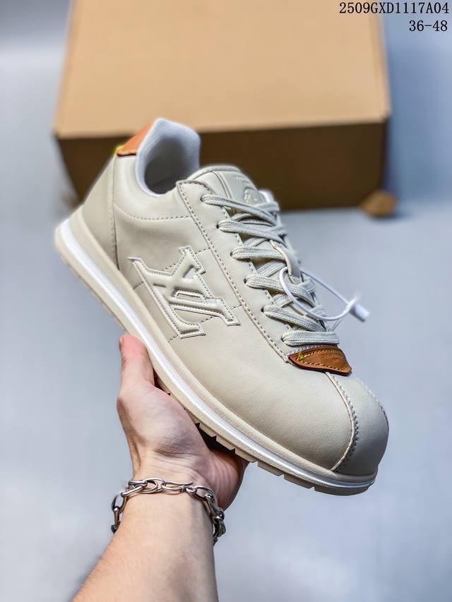 公司级Louis Vuitton X Nigo 联名款 Buttersoft Fw25 圆头系带 低帮 生活休闲鞋 尺码:36-48 Id:Zkd398-Rdf
