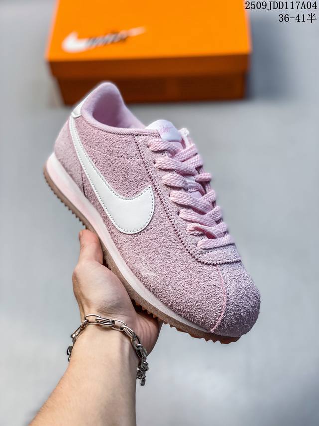耐克Nike Classic Cortez Nylon 粉白 阿甘经典休闲运动鞋 9 40Asrry半 36-41 09Jdd117A04
