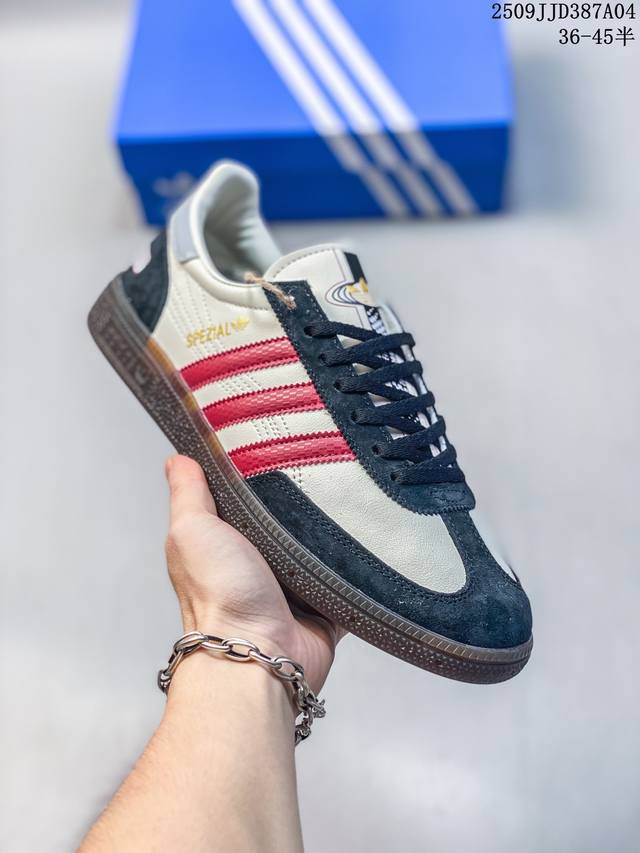 阿迪达斯三叶草Adidas Originals Samba Vegan Og”Spd“桑巴舞系列绅士德训足球风百搭低帮休闲运动板鞋 79号 货号Jq8735 9