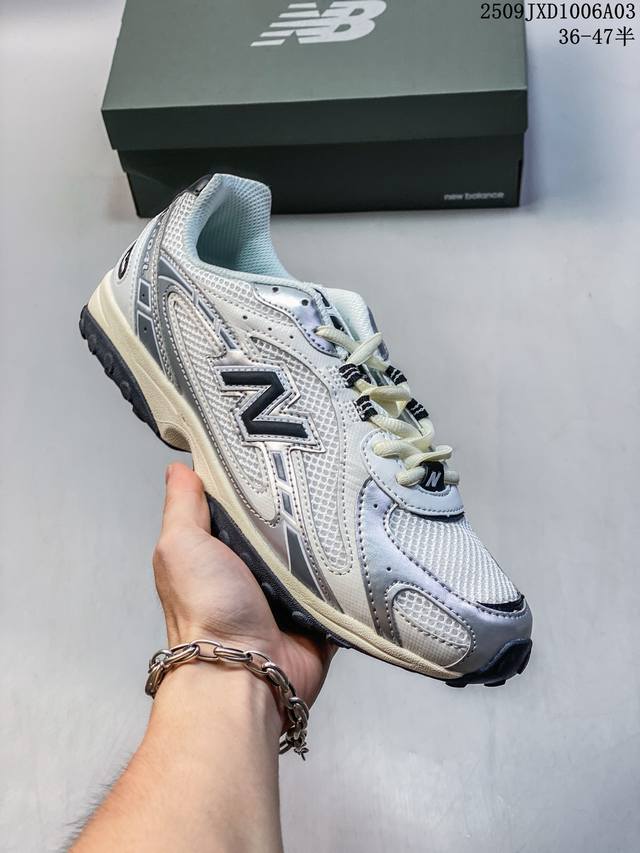 New Balance 新百伦204 系列 复古休闲运动百搭老爹跑步鞋 #采用猪巴革组合网织鞋面材质 #3层组合底模精密开发 #中底嵌入碳板缓震及后跟嵌入Tpu
