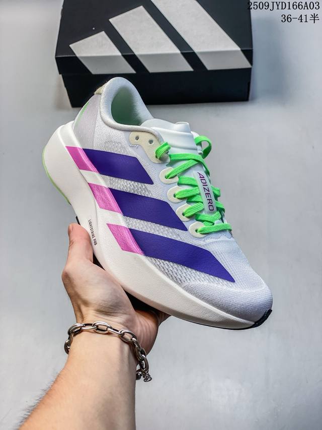 公司级Adidas Adizero Evo Sl 舒适百搭防滑耐磨 低帮 休闲跑步鞋 货号:Js4456 尺码:36 36.5 37 38 38.5 39 40